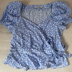 &Other Stories Floral Wrap Blouse | Color Paisley | Size 8